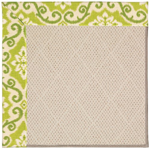 Capel 8' x 8' Octagonal Made-to-Order Oscar Isberian Rugs Area Rug Green Fruit Color Machine Made USA "Zoe Collection" White Wic