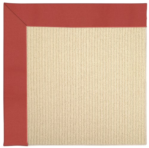 Capel 1'6" x 1'6" Square Made-to-Order  Accent Rug 2009RS00180018517 Sunset Red Color Machine Made in USA "Zoe Collection" Beach