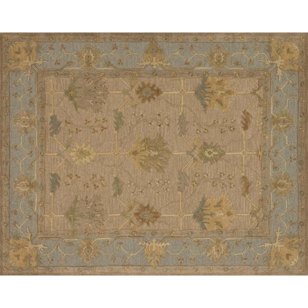 Loloi Rugs Loloi Walden 5' x 7'6" Hand Hooked Wool Rug in Sand and Slate
