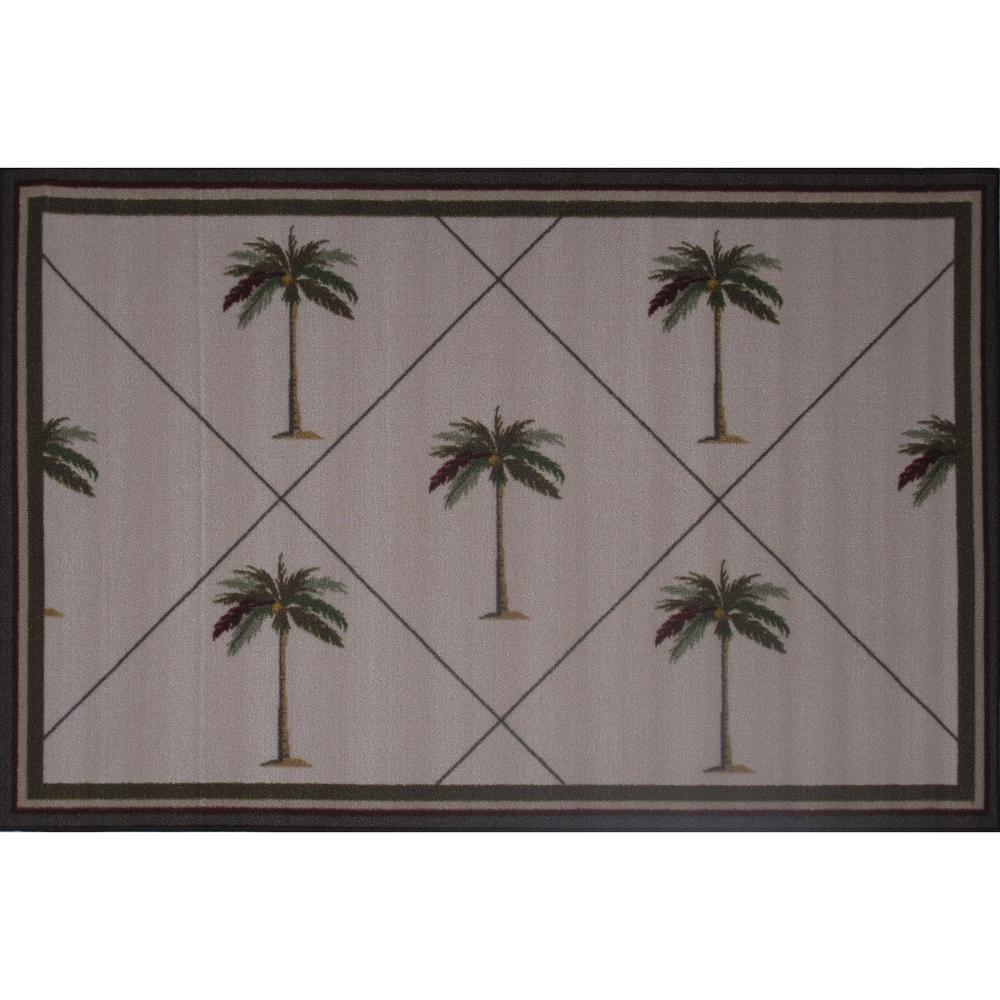 LA Rug  Palm Desert Brown Nylon Area Rug (3'3 x 4'8)