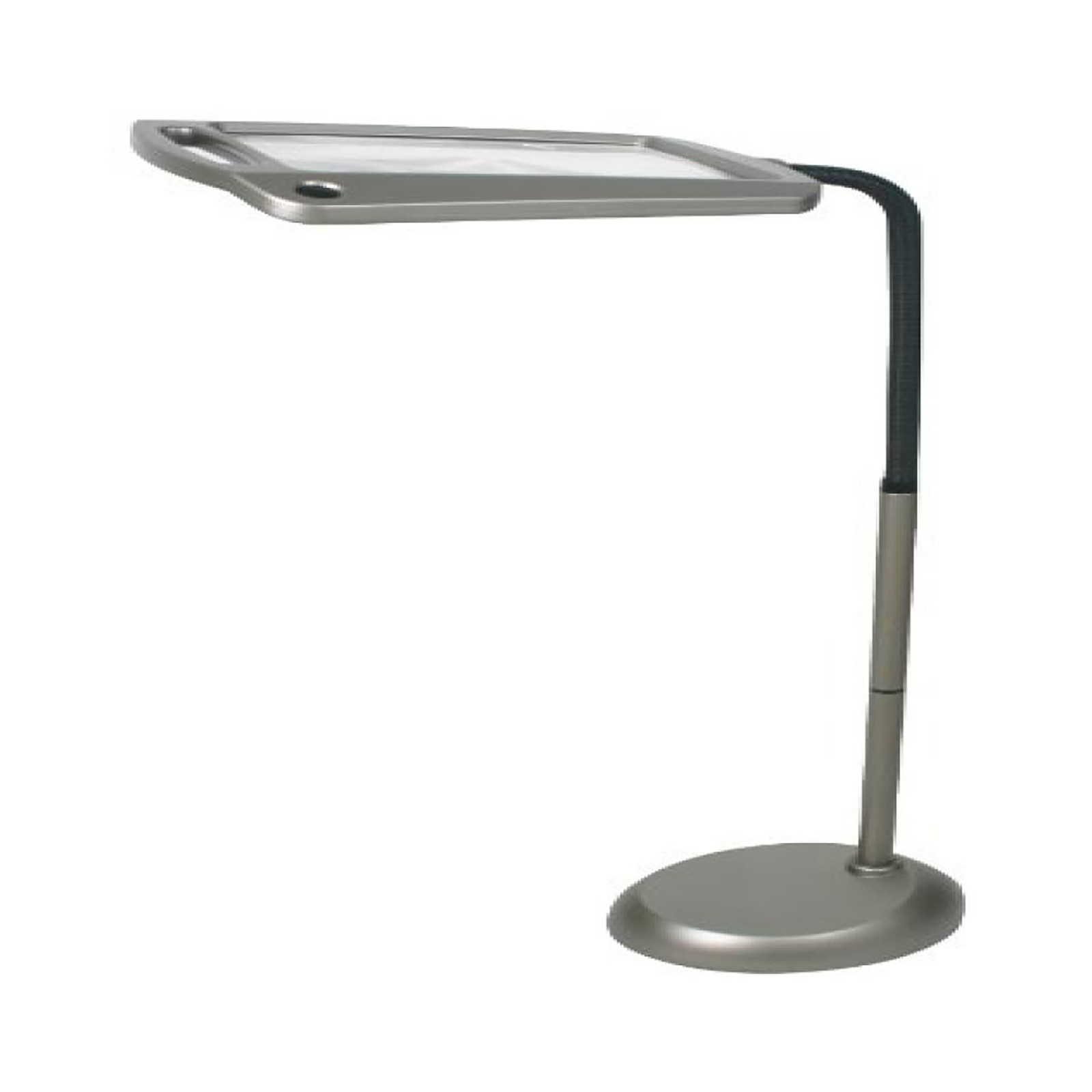 daylight 24 41" Full Page Magnifier Metal Floor Lamp - Silver