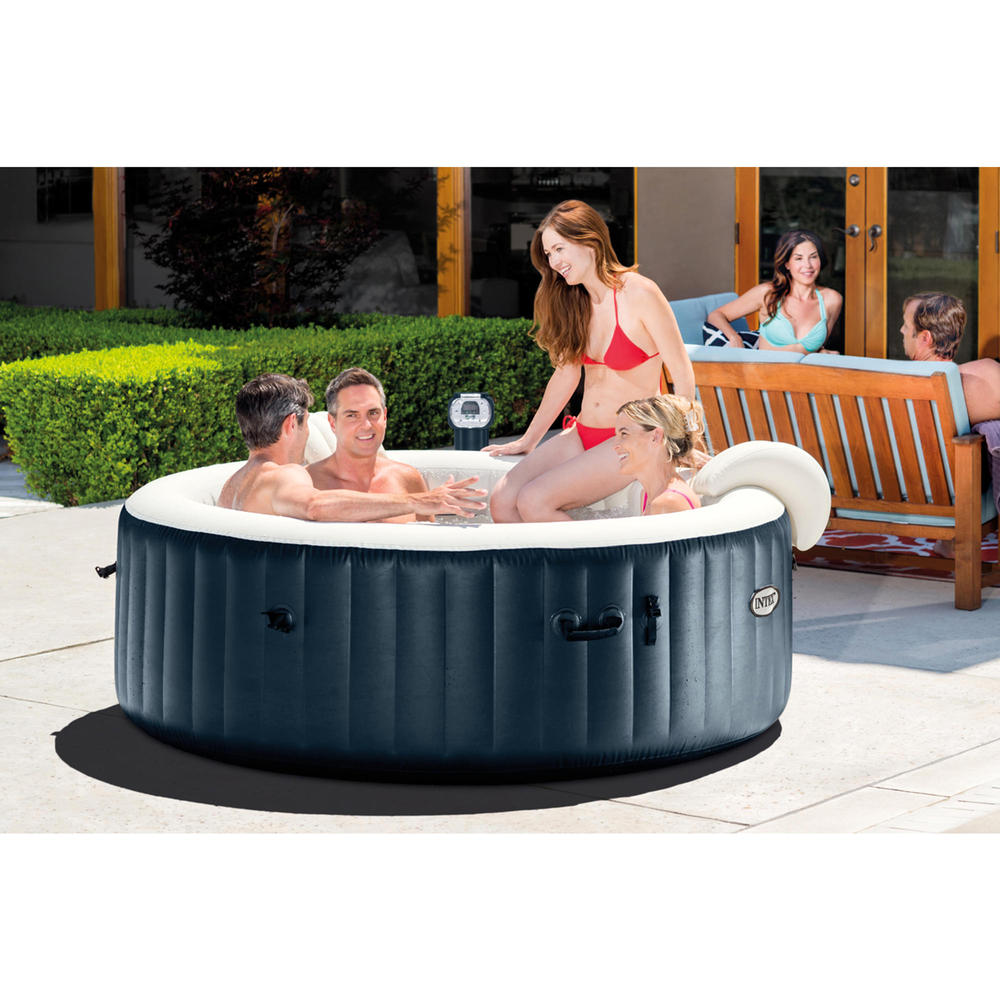 Intex Pure Spa 85" 6-Person Inflatable Bubble Hot Tub - Cobalt Blue
