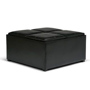 Simpli Home Avalon Coffee Table Storage Ottoman Sears Marketplace