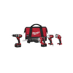 Milwaukee 4pc. M18 Lithium-Ion Cordless Combo Kit with Worklight