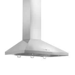 Zline Kitchen and Bath  30 in.  Wall Mount Range Hood in Stainless Steel with Crown Molding KL2CRN30