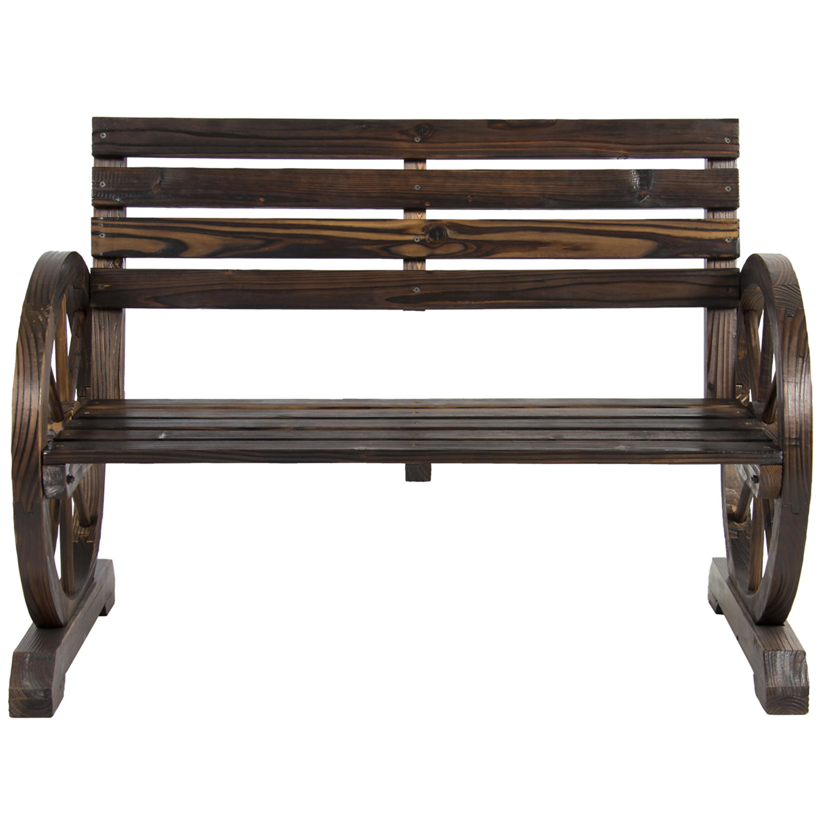 Best Choice Products Wagon Wheel Bench