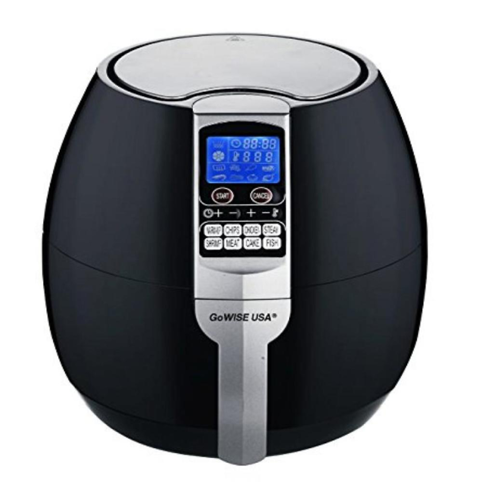 GoWISE USA GW22611  3.7qt. Electric Air Fryer with 8 Cooking Presets - Black