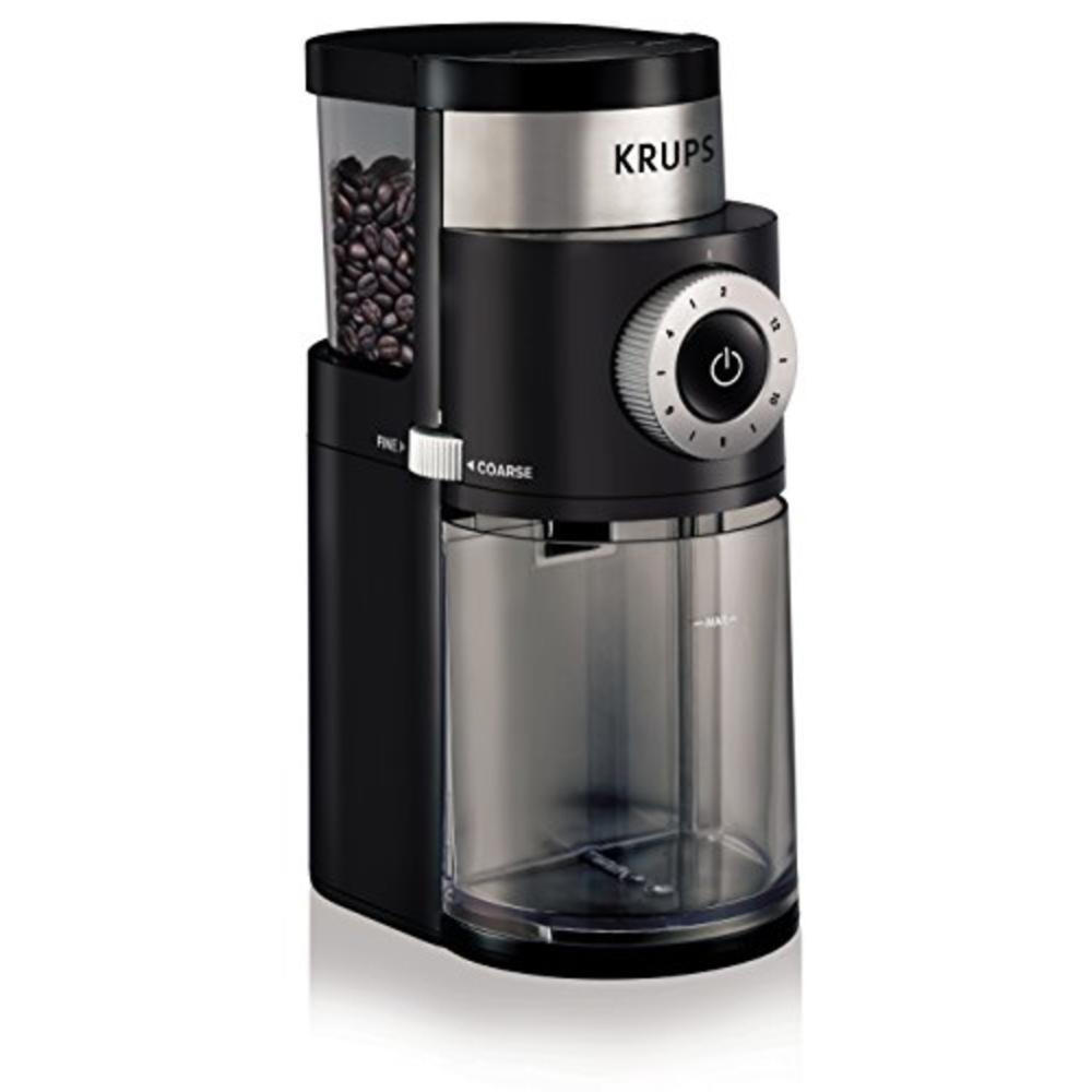 KRUPS GX5000 8oz. Electric Burr Grinder with Grind Size and Cup Selection - Black