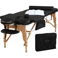 Sierra Comfort SierraComfort Sierra Comfort All Inclusive Portable Massage Table, Black