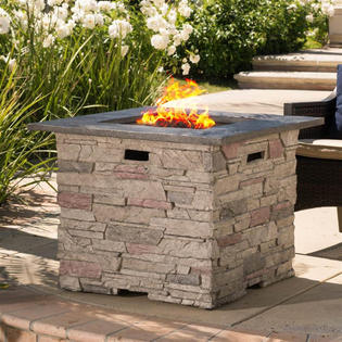 Square Outdoor Brick Fire Pit
