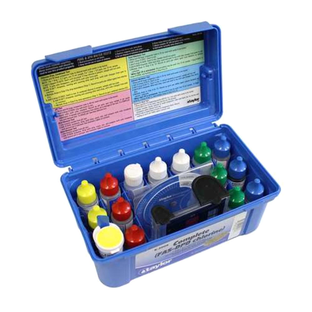 Taylor Pool Water Test Kit with Waterproof Chemistry Guide
