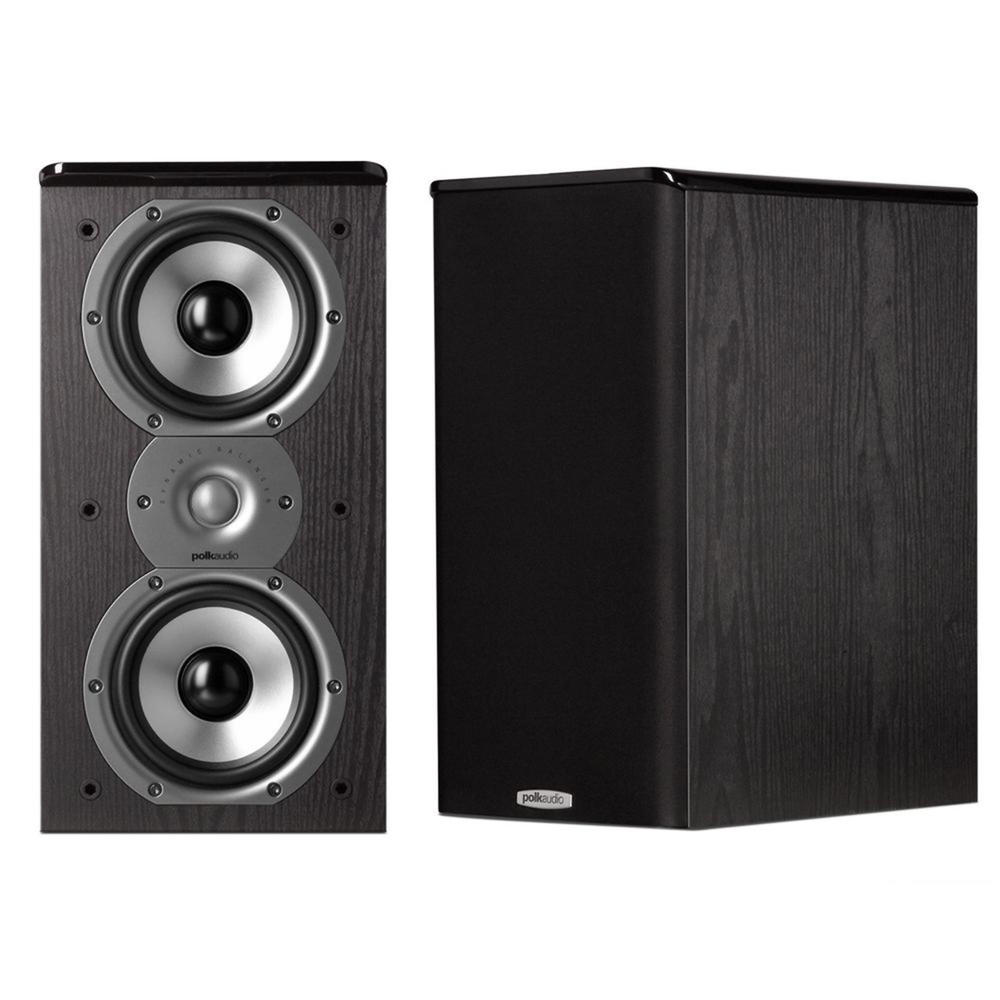 Polk Audio TSI200  15" Set of 2 Wired Bookshelf Loudspeakers - Black