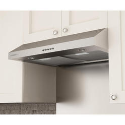 Ancona AN-1260 Slim Plus 30 325 cFM Ducted Under cabinet Range Hood in Stainless Steel
