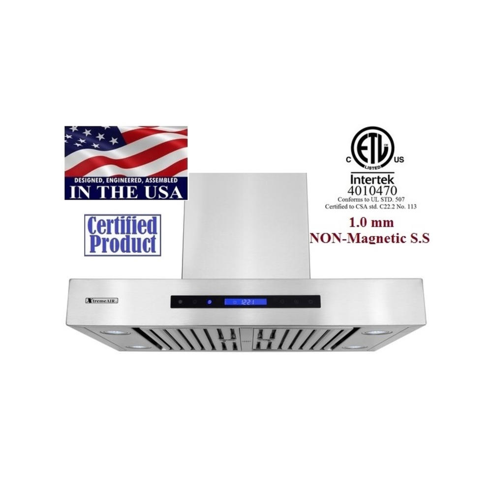 XtremeAir PX06W42 42" 900CFM Stainless Steel Wall Mount Range Hood