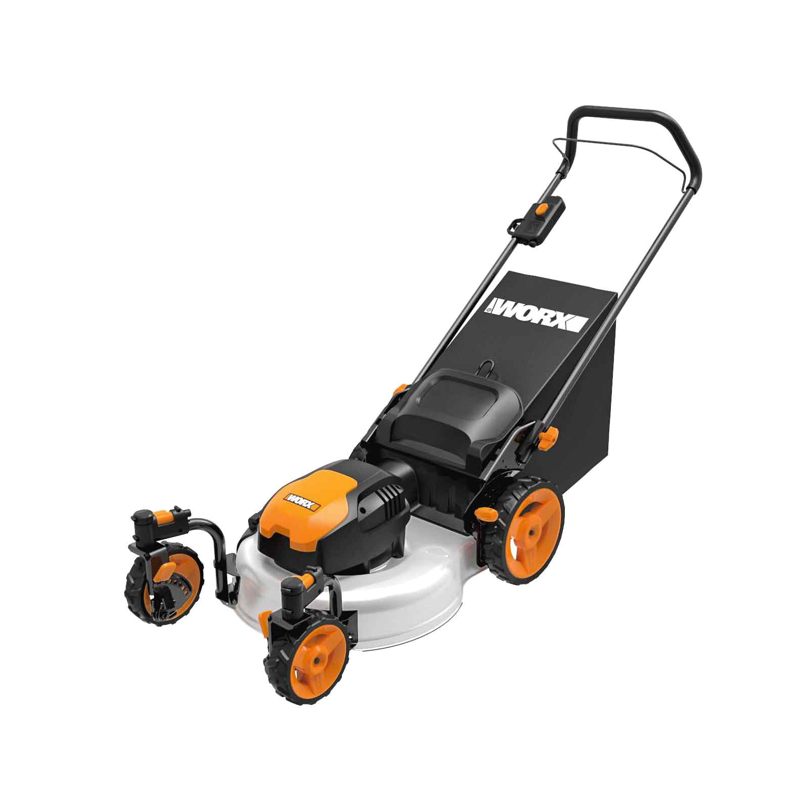 Worx WG719 19'' 13A Electric Lawn Mower with Caster Wheels