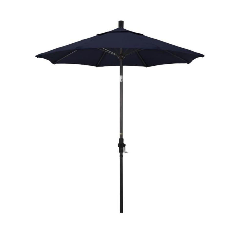 California Umbrella 7.5' Sun Master Round Market Umbrella with Collar Tilt