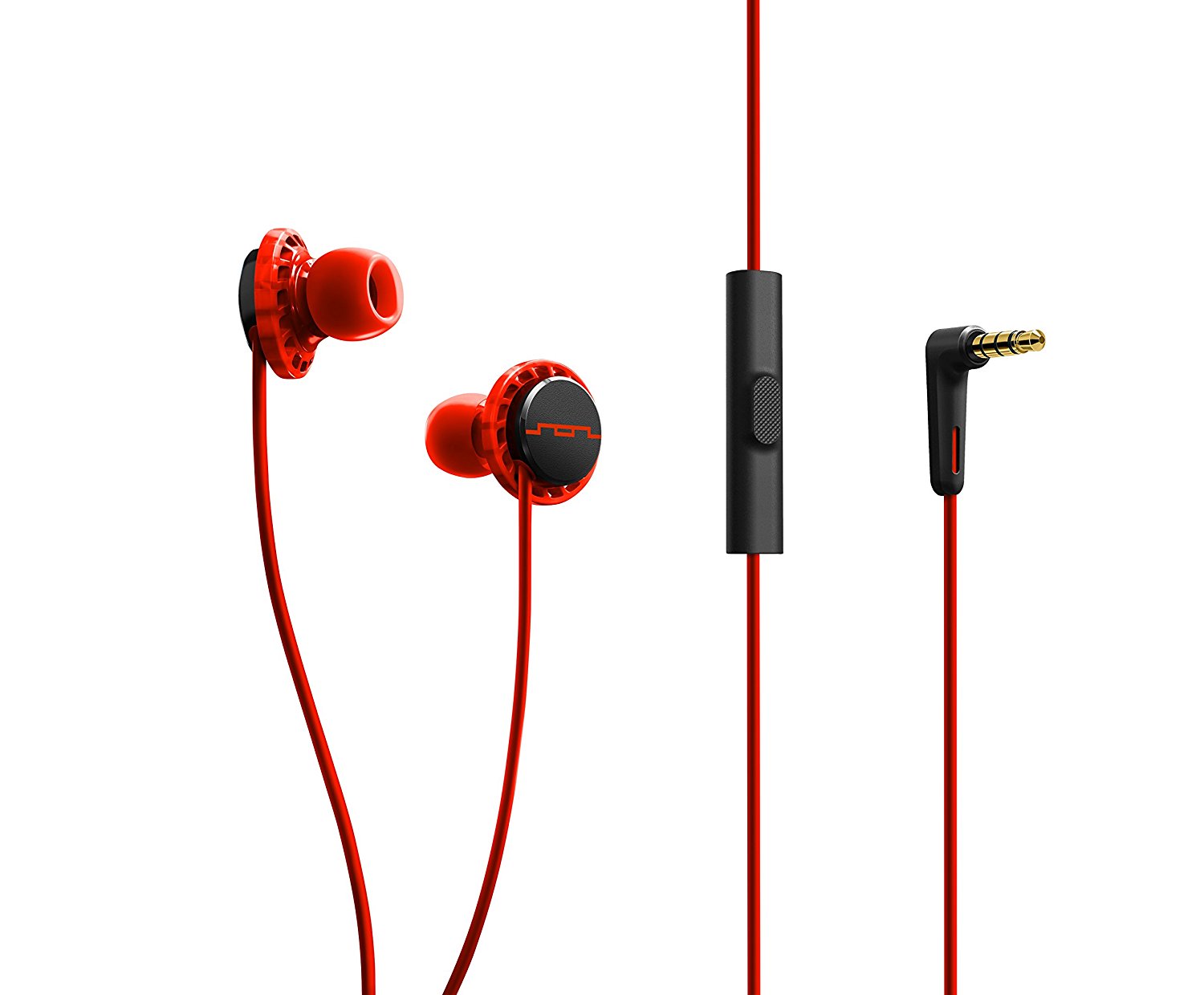 SOL REPUBLIC RLY AI FLR RED 1131-33  1131-33 Everyday Active Relays Ear buds Headphones for iPhone - Red