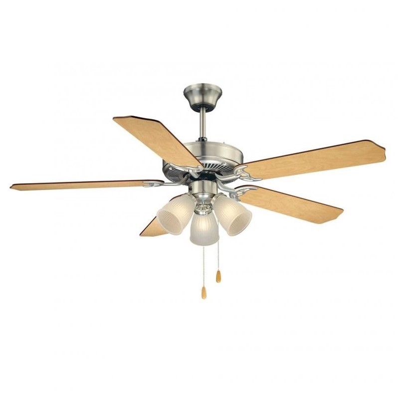 Savoy House 52-EUP-5RV-WH   White First Value Ceiling Fan - 5 Blades and Light Kit Included