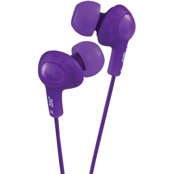JVC Kenwood HAFX5V JVC Gummy Plus Inner Ear Wired Headphones in Violet