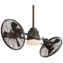Minka Aire Minka-Aire F802-ORB Dual Mount, 6 Oil Rubbed Bronze Blades Ceiling Fan with 102 watts Light, Oil-Rubbed Bronze