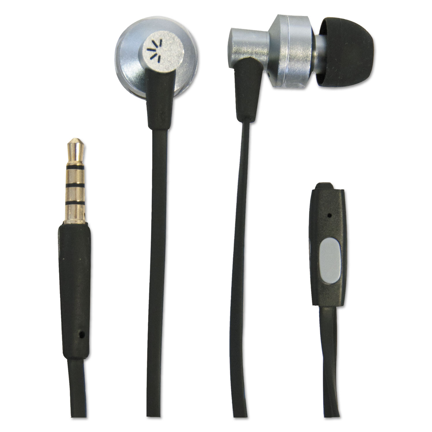 Case Logic BTHCLSTHD400  400 Earset - Stereo - Black, Silver - Wired - Earbud - Binaural - In-Ear - 4 Ft Cable CLSTHD400