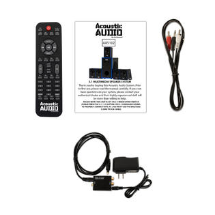 Acoustic Audio AA5102 Home Theater 5.1 Speaker System with Optical Input