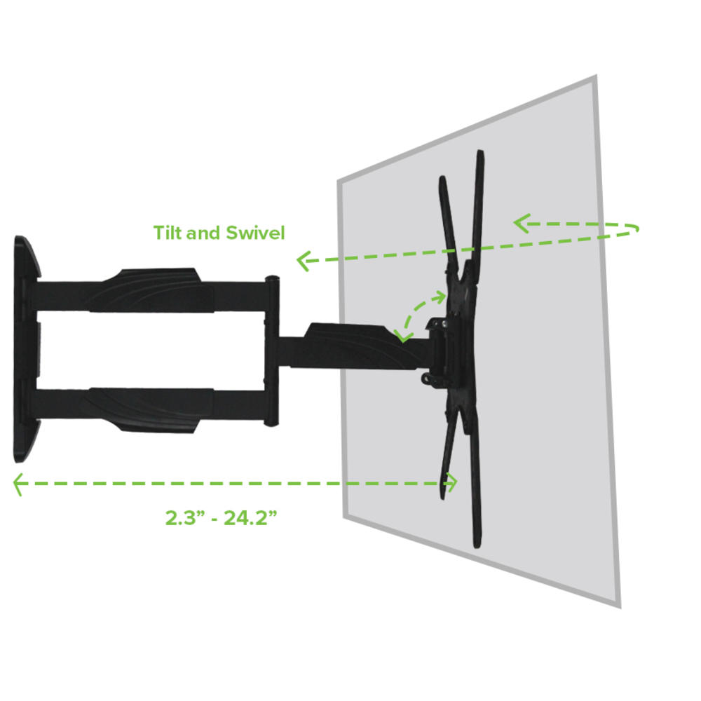 NavePoint 00300791  Articulating Wall Mount Cantilever Tilt Swivel for VIZIO E420i-B0 42-Inch TV Black