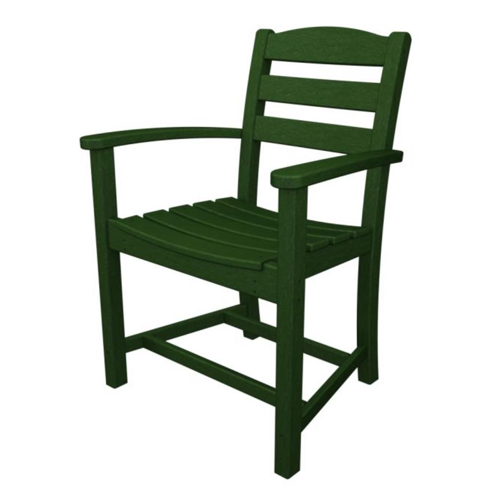 Eco-Friendly Furnishings 34" Recycled Earth-Friendly Outdoor Patio Dining Arm Chair - Green