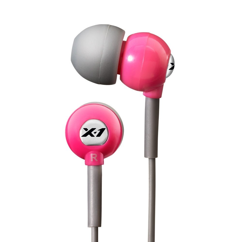 X-1 Audio CB1-PK-X X-1-Audio X-1 Powered by H2O Audio  Flex All Sport Waterproof In-Ear Headphones Power Pink