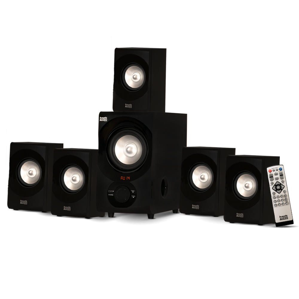 Acoustic Audio AA5171   AA5170 Home Theater 5.1 Bluetooth Speaker System 700W with Powered Sub