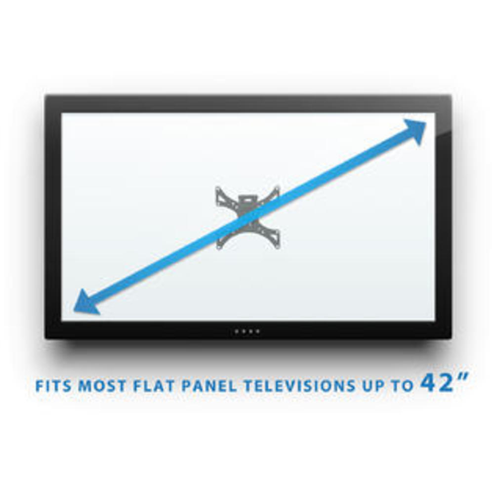 Mount-It! MI-4601  TV Single Stud Wall Mount Bracket Tilt Extend and Swivel for 20"-42" Screen Sizes ()