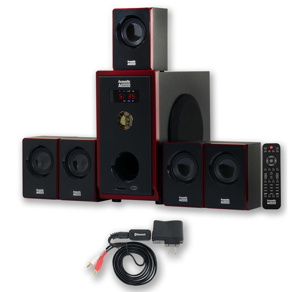 Acoustic Audio 9SIA1625286691  AA5103 Home Theater 5.1 Speaker System with Bluetooth Surround Sound