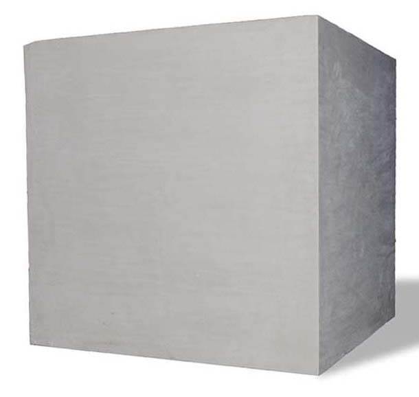 Amedeo Design  ResinStone Modular Square Planter - Finish: Lead Gray, Size: 18" H x 21" W x 21" D, Drain Hole: No Drain Hole