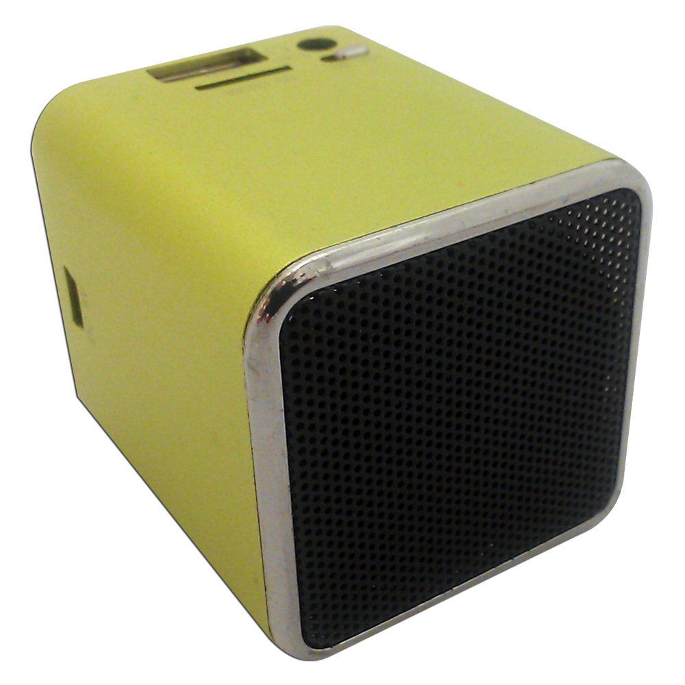 PROFESSIONAL CABLE, LLC CUBE-GN SnowFire  Cuboid Speaker System - Shamrock Green - USB - iPod Supported