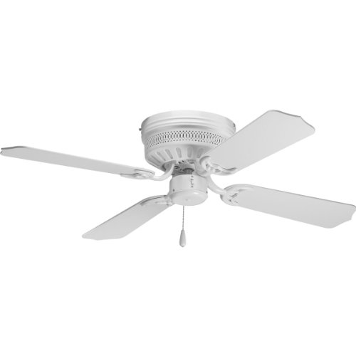 Flush Mount Indoor Ceiling Fan, 42 White Flush Mount Ceiling Fan With Remote Control