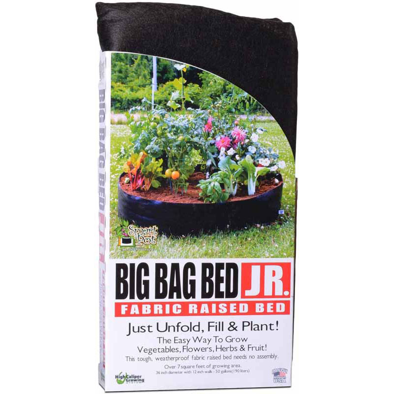 Black Smart Pots 12050 Big Bag Bed Fabric Raised Planting Bed Junior 