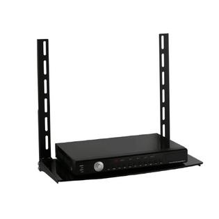 Shelf Wall Mount Cable Box Holder (in wall cable management for flat screen tvs) maybe something like this will help you guys put your tv over the fireplace eventually and still hide all the wires behind the drywall. shelf wall mount cable box holder