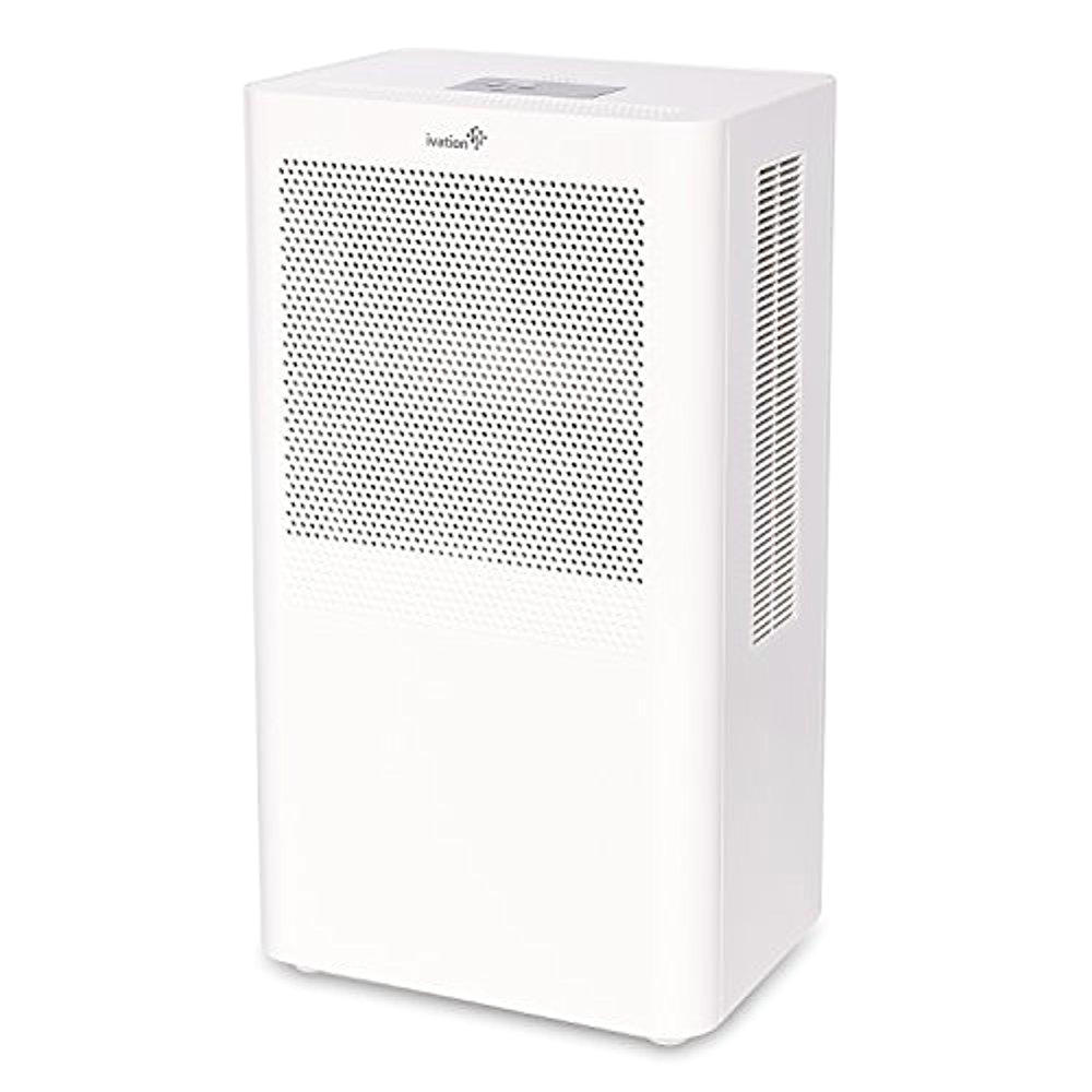Ivation IVADM55 Compact Dehumidifier With Continuous Drain Hose for Smaller Spaces