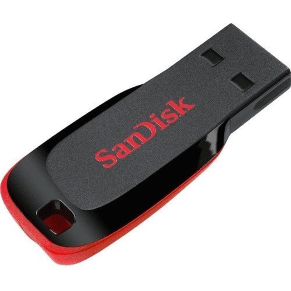 SanDisk  Cruzer Blade USB Flash Drive - 128 GB - USB 2.0 - Black