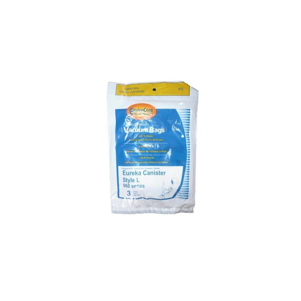 Envirocare 61715A 6 Eureka Style L Allergy Micron Filtration Vacuum Bags, Mini Mite Canister 960,