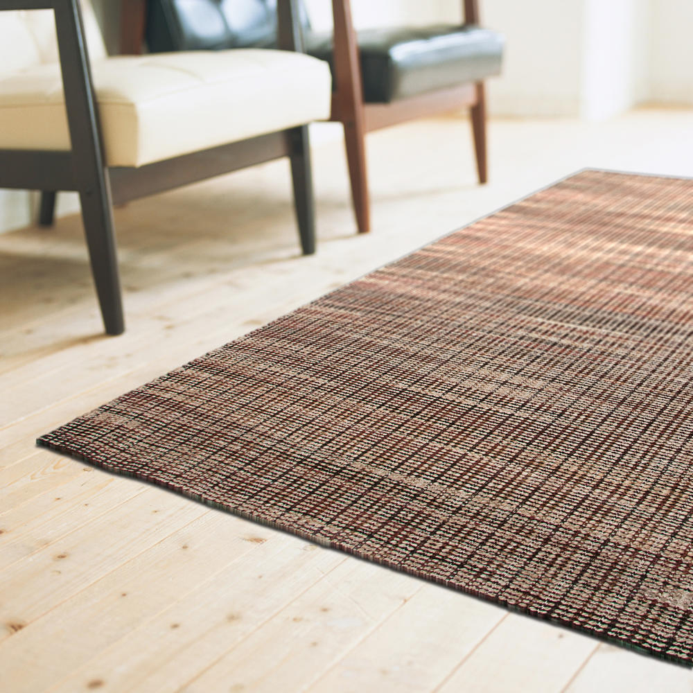 L.R. Resources Contemporary Hebrides Rectangle 9 ft. x 12 ft. Braided Natural Fiber Indoor Area Rug