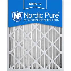 Nordic Pure 20x25x4 MERV 12 Pleated AC Furnace Air Filter 1 Pack
