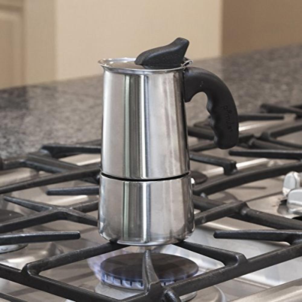 Epoca, Inc PES-4604 Primula Stainless Steel 4-Cup Stovetop Espresso Coffee Maker