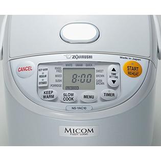 Zojirushi NS-YAC18 Umami Micom 10-Cup Uncooked Rice Cooker and 