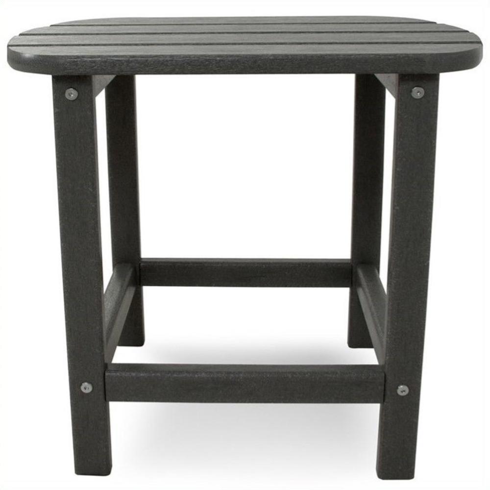Polywood  South Beach Side Table in Slate Gray