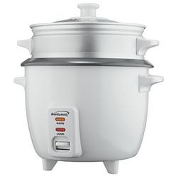 brentwood rice cooker and food steamer 700-watt, 10-cup, white