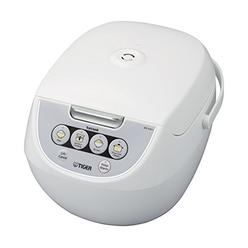 Japan Tiger Corporation of U.S.A Tiger Corporation Tiger JBV-A18U-W 10-Cup (Uncooked) Micom Rice Cooker with Food Steamer & Slow Cooker, White