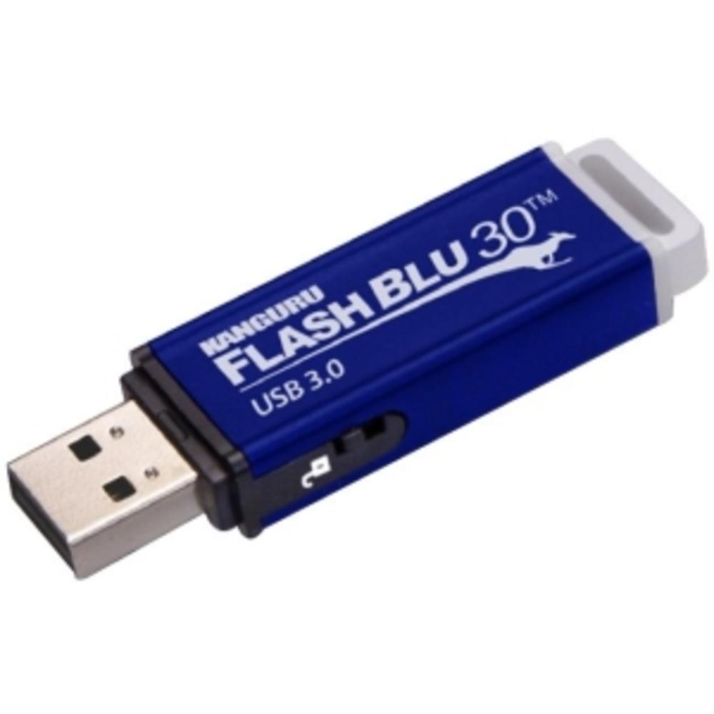 Kanguru Solutions Kanguru FlashBlu30 with Physical Write Protect Switch SuperSpeed USB3.0 Flash Drive - ALK-FB30-64G