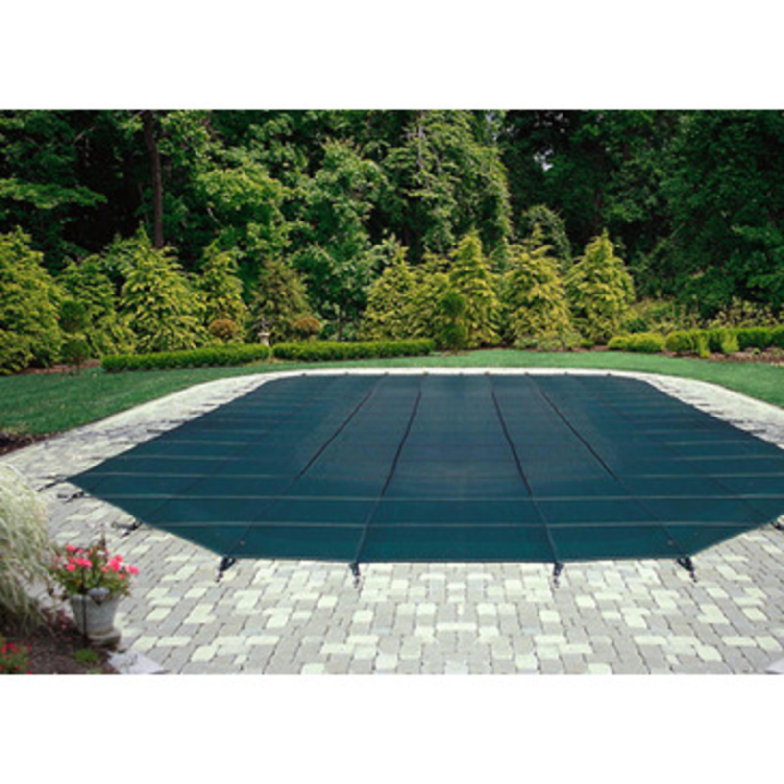 Blue Wave 18' x 36' Rectangular Mesh Safety for In-Ground Pools - Blue