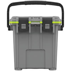 PELICAN PRODUCTS Pelican 20QT Elite Cooler (Dark Grey/Green) | 15 Can or 4 Wine Bottle Capacity with Ice | 2 Day Ice Retention | Guaranteed for L